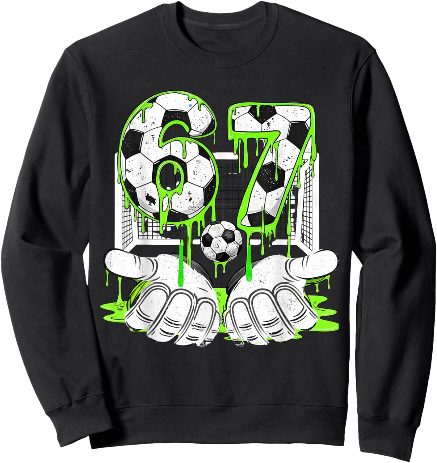 67 Soccer Drip Six Seven Soccer Drip Boys Youth Soccer Sweatshirt - Sweatshirt | Black