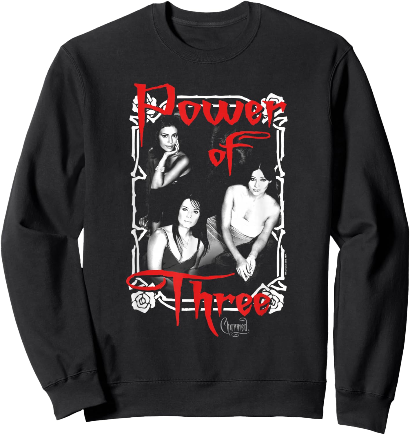 Charmed Cast Photo The Power of Three Witches TV Show Sweatshirt - Sweatshirt | Black