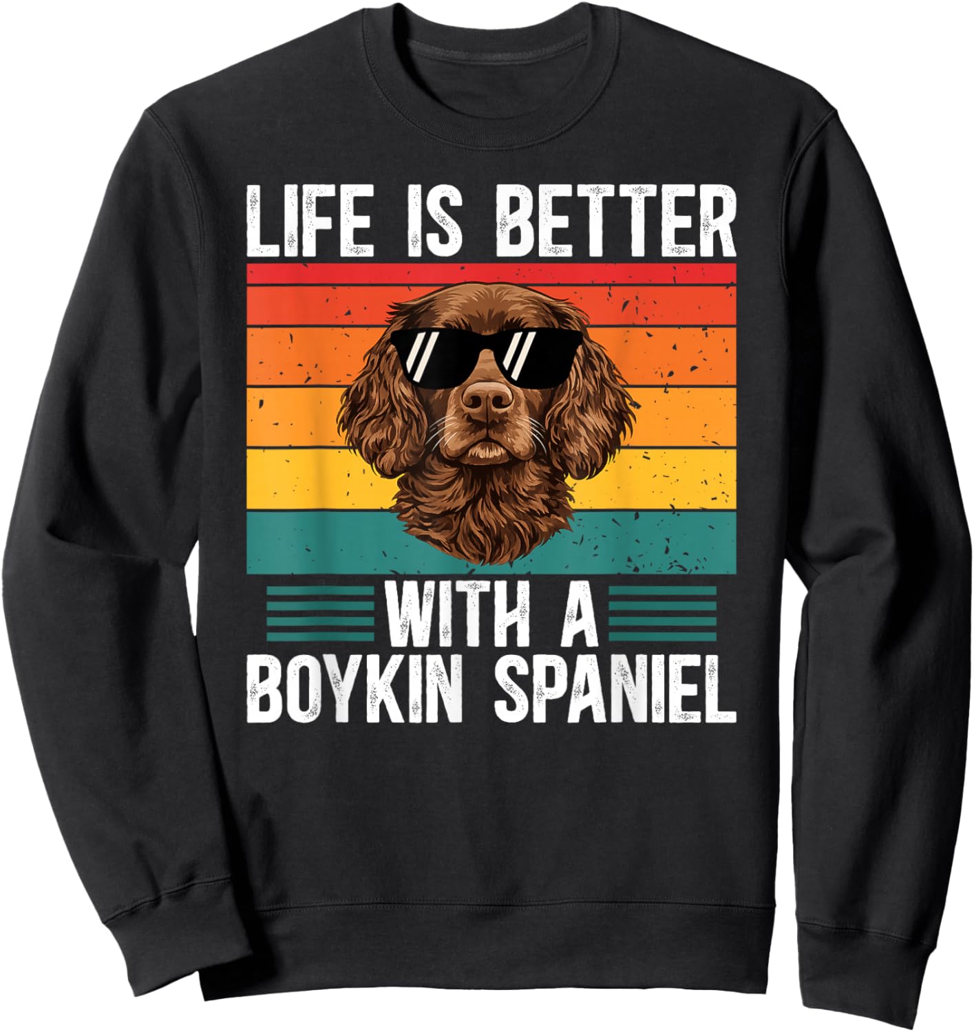 Boykin Spaniel Dog Boykin Spaniel Owner Boykin Spaniel Lover Sweatshirt - Sweatshirt | Black
