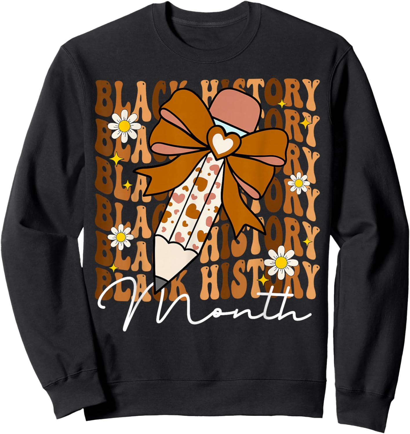 Black History Month African American Teacher Melanin Women Sweatshirt - Sweatshirt | Black