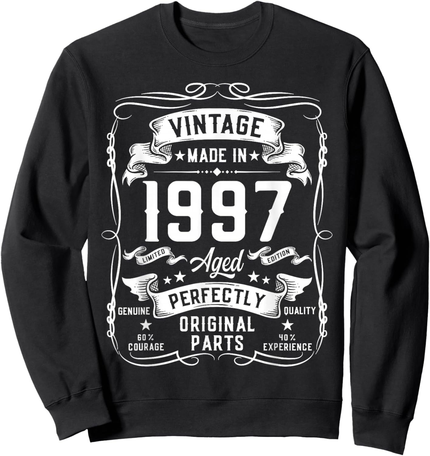 Vintage 1997 29yr 29th Birthday Gifts 29 Years Old Sweatshirt - Sweatshirt | Black