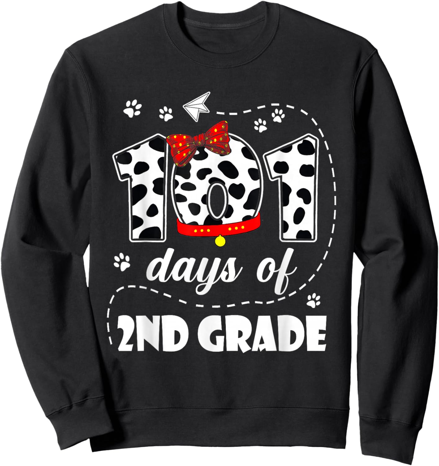 101 Days of 2nd Grade 100 Days of School Kids Teacher Sweatshirt - Sweatshirt | Black
