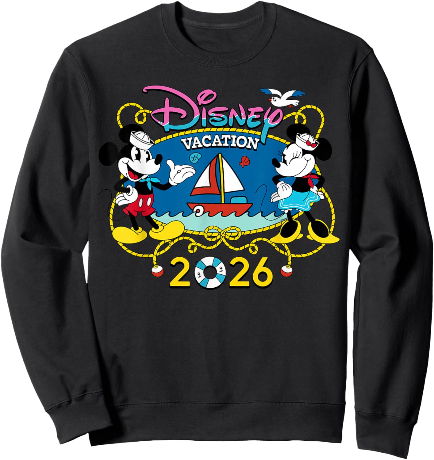 Disney Cruise Mickey & Minnie Group Vacation 2026 Matching Sweatshirt - Sweatshirt | Black
