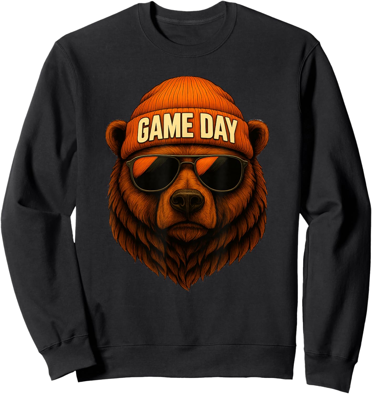 Game Day Bear Sweatshirt - Sweatshirt | Black