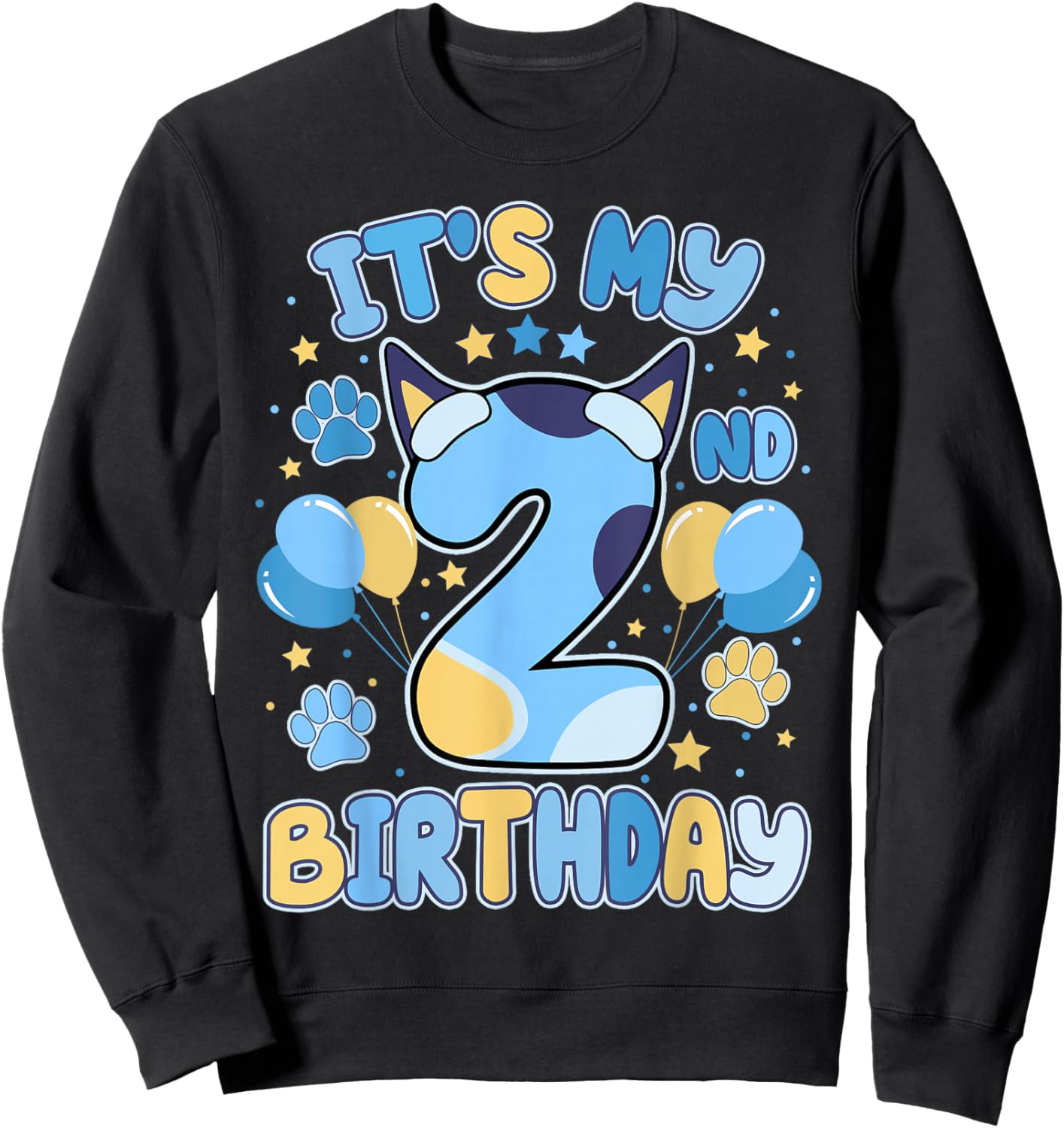 It’s My 2nd Birthday Two Boy Toddlers Dog Lovers Puppy Theme Sweatshirt - Sweatshirt | Black