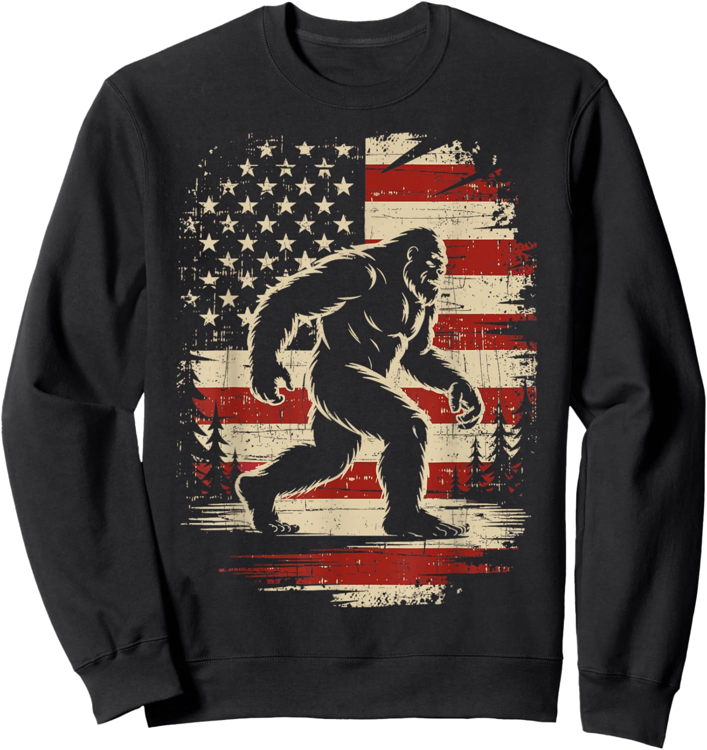Patriotic 4th of July Sweatshirt - Sweatshirt | Black