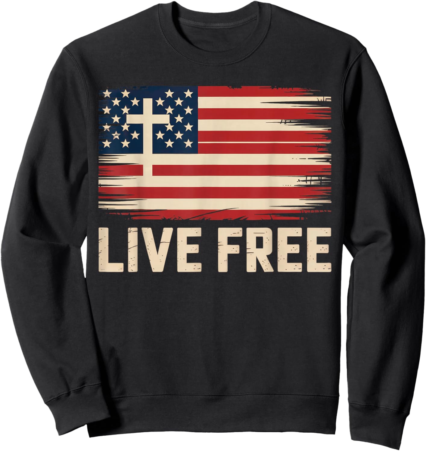 Live Free Sweatshirt - Sweatshirt | Black