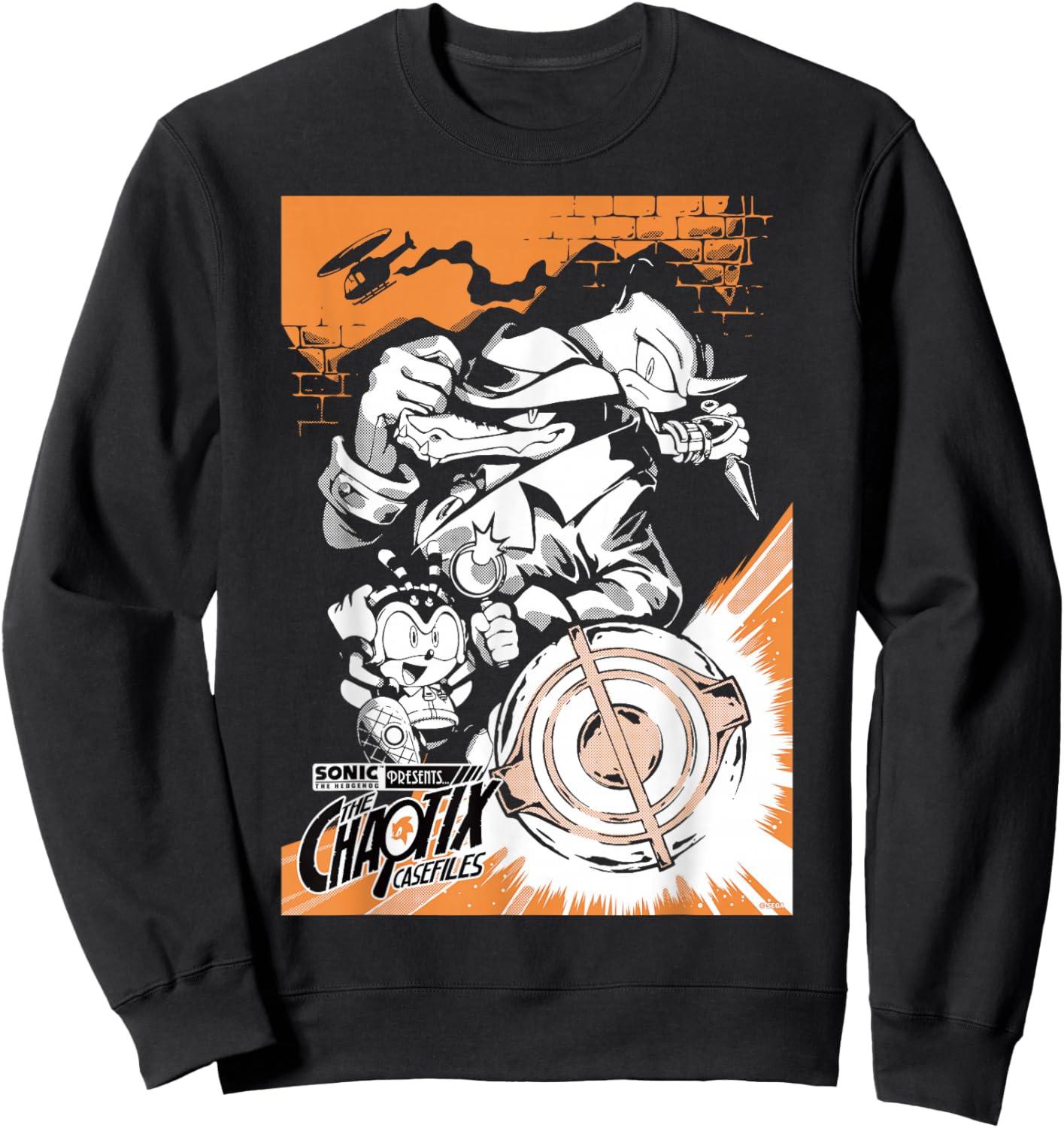 Sonic The Hedgehog Chaotix Casefiles Main Art Sweatshirt - Sweatshirt | Black