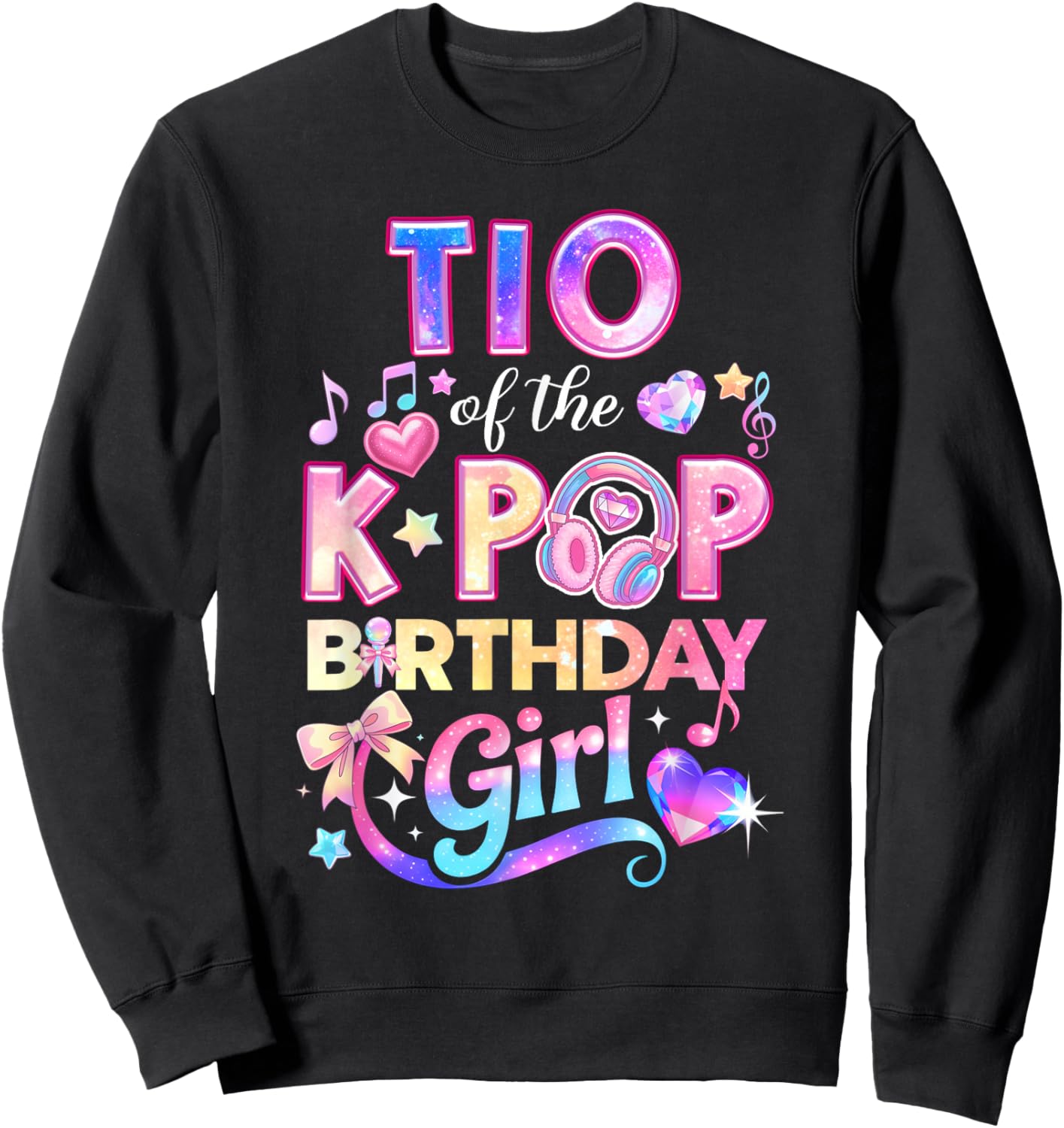 TIO of The K-Pop Birthday Girls Korean Music Lovers Sweatshirt - Sweatshirt | Black