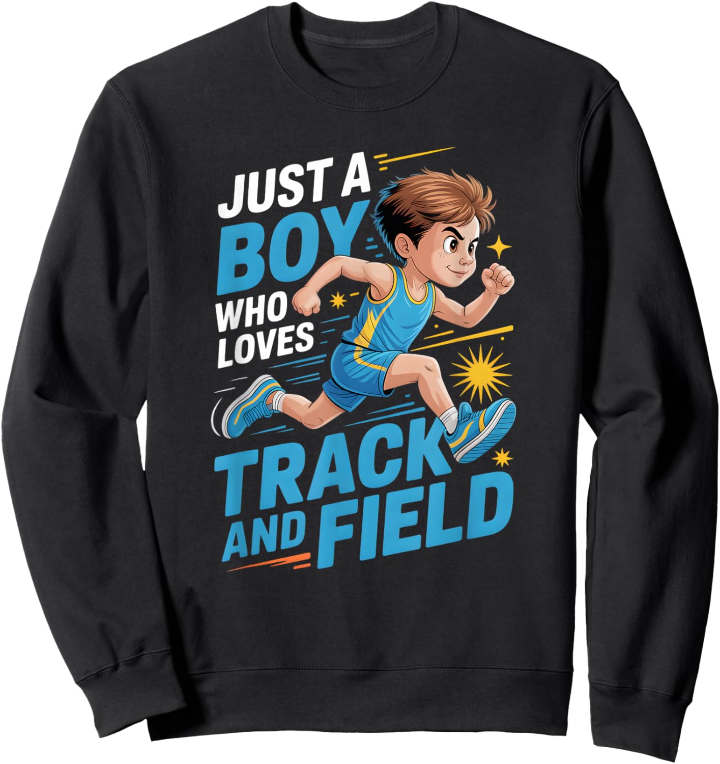 Boys Track and Field Sweatshirt - Sweatshirt | Black