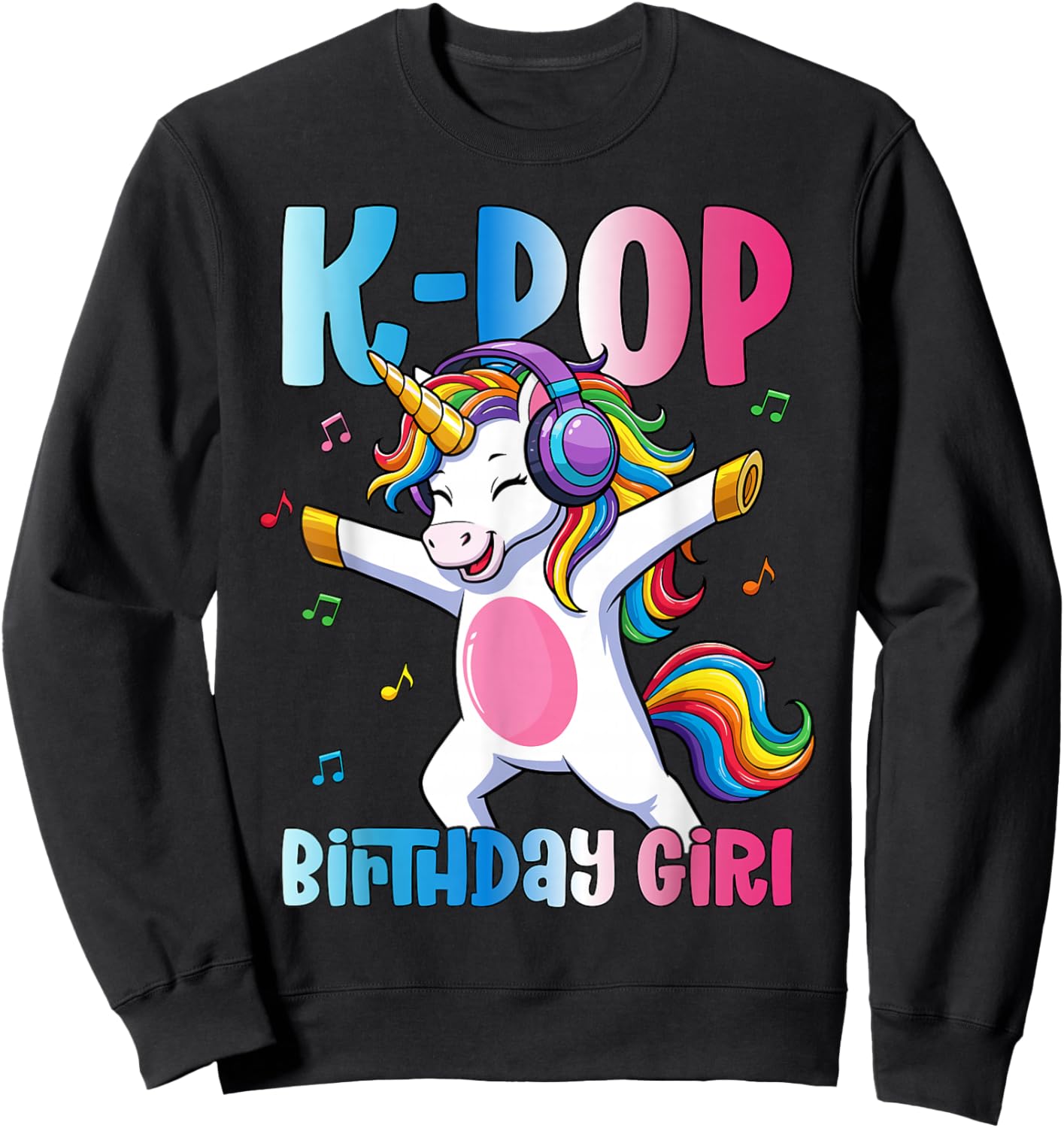 K-Pop Birthday Girl Sweatshirt - Sweatshirt | Black