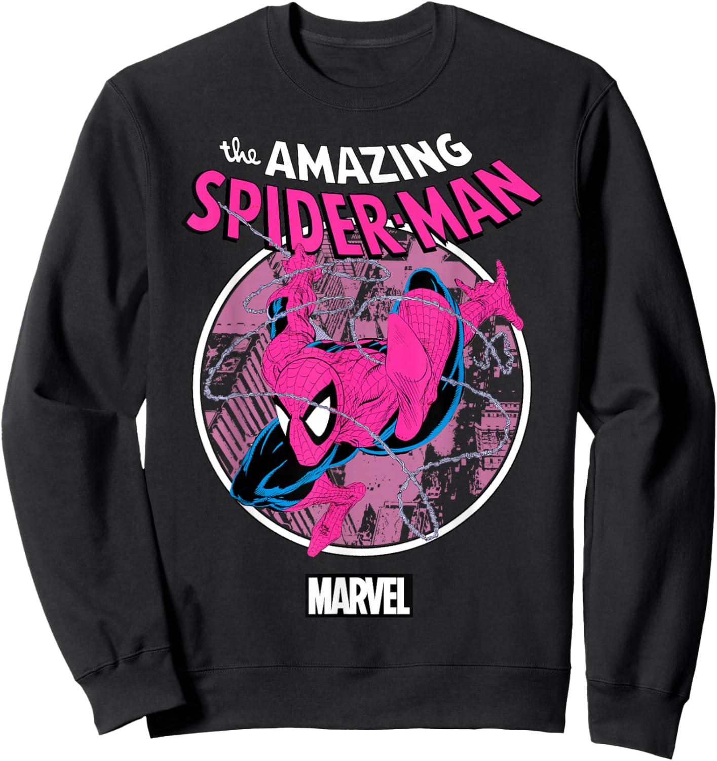 Marvel Comics Spider-Man City Swing Classic Sweatshirt - Sweatshirt | Black