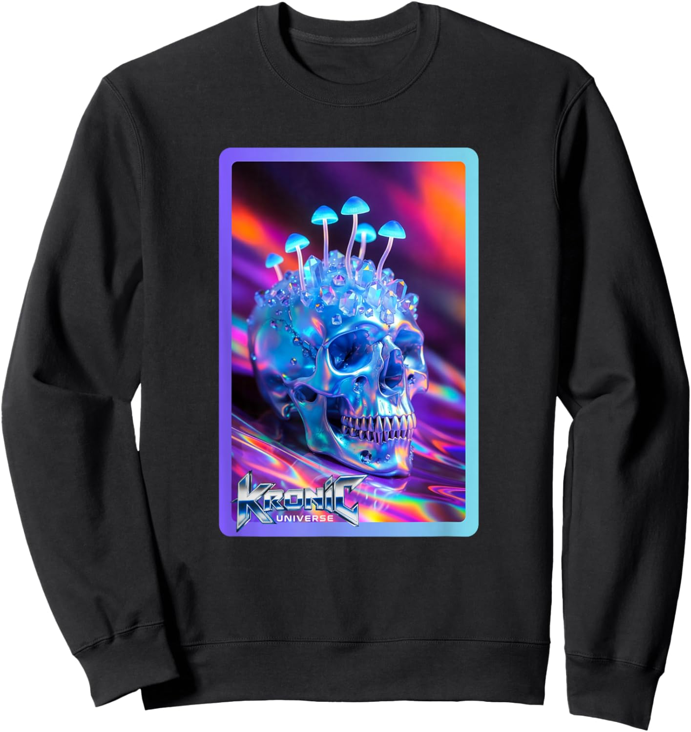 Blue Shroom Head Sweatshirt - Sweatshirt | Black