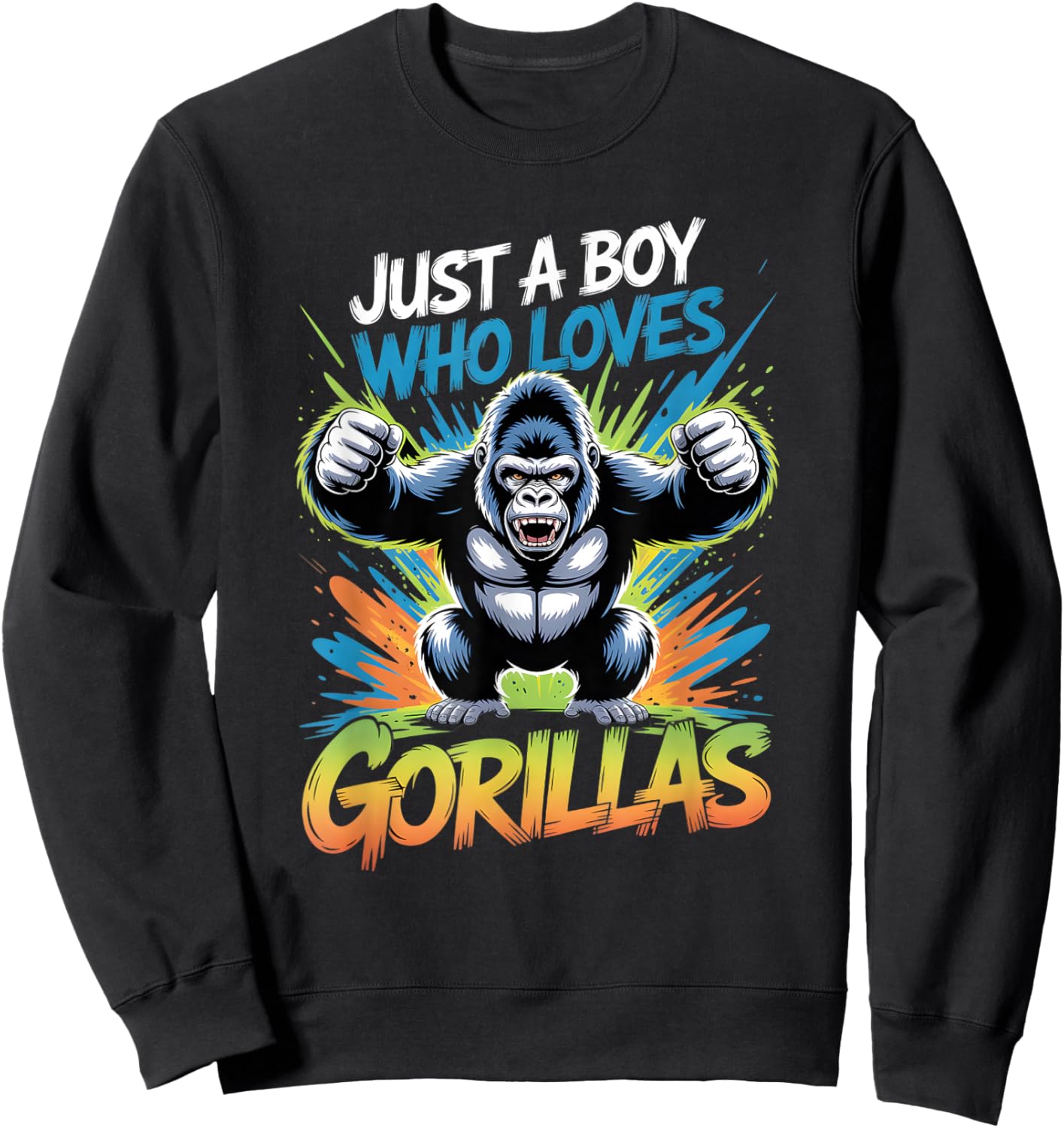 Boys Gorilla Sweatshirt - Sweatshirt | Black