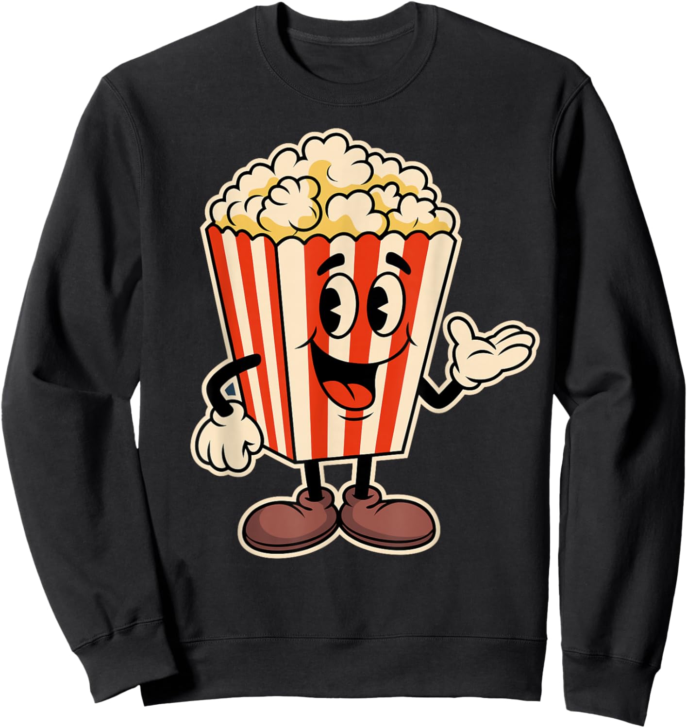 Funny Popcorn Movie Drive-in Theater Film Cinema Sweatshirt - Sweatshirt | Black