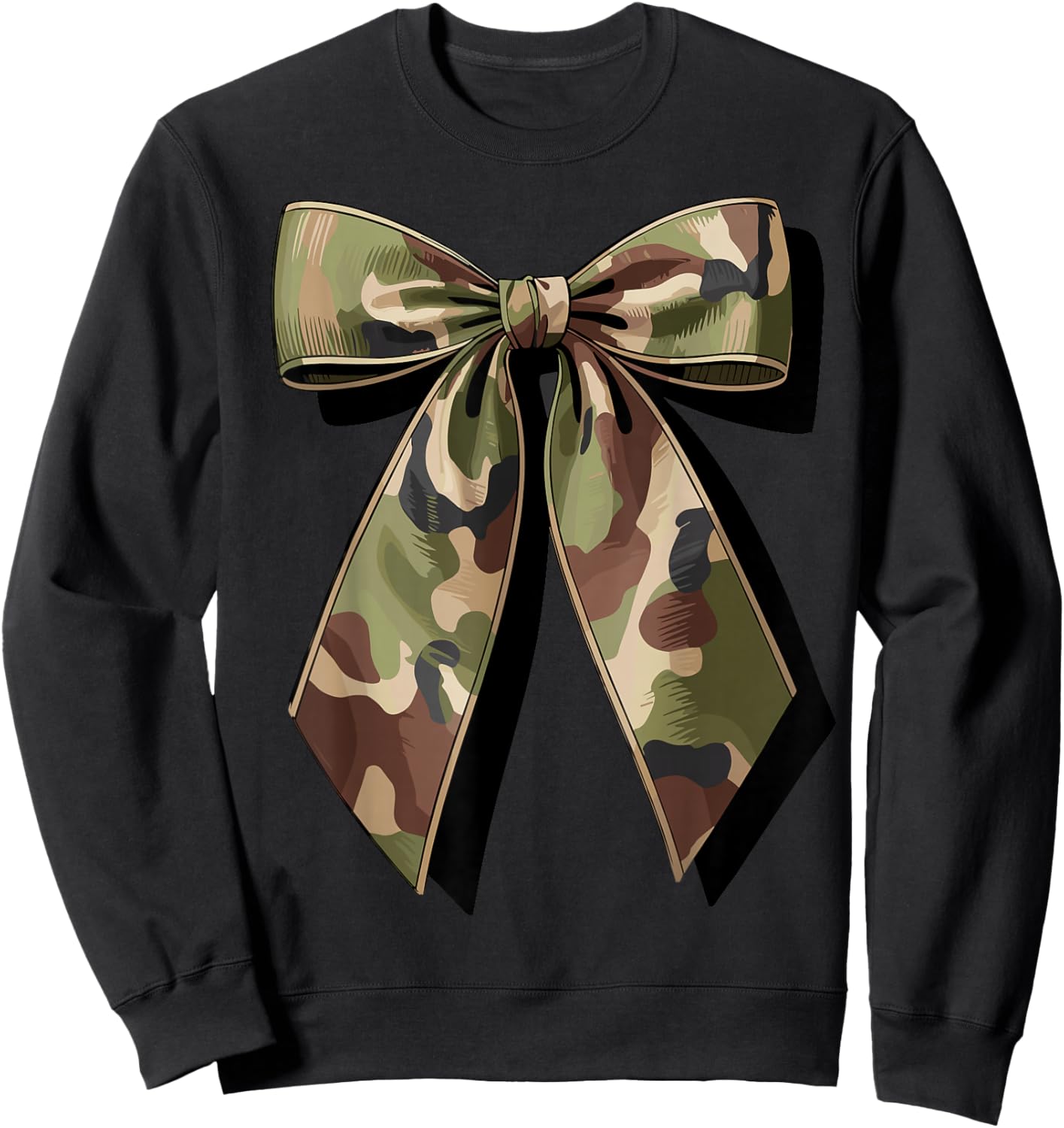 Camouflage Bow Hunting Sweatshirt - Sweatshirt | Black