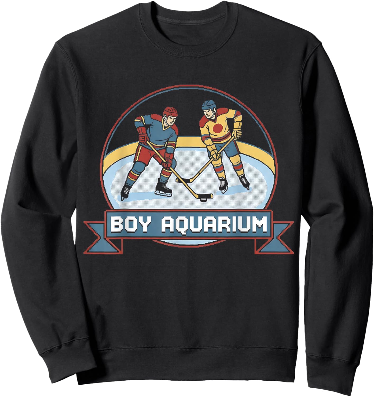 Boy Aquarium Hockey Shirt Sweatshirt - Sweatshirt | Black