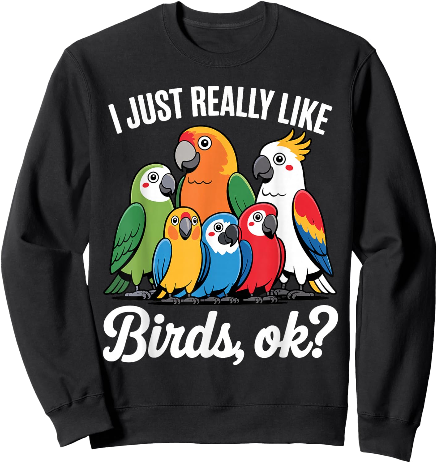 Funny Bird Watching Art Women Bird Watcher Birding Sweatshirt - Sweatshirt | Black