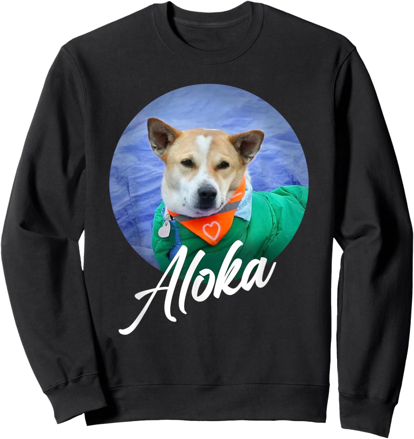 Aloka – The Walk for Peace Monk Dog Spreading Hope Sweatshirt - Sweatshirt | Black
