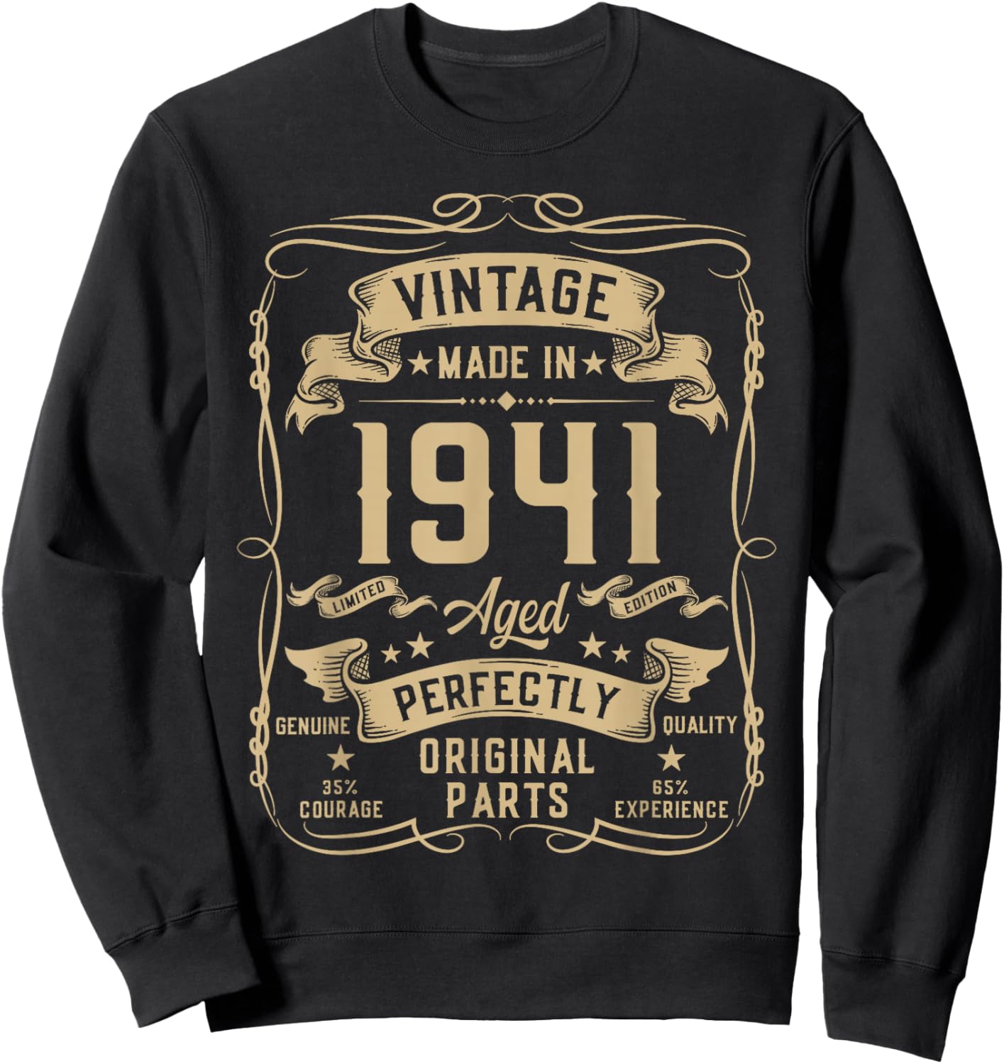 Vintage 1941 85yr 85th Birthday Gifts 85 Years Old Sweatshirt - Sweatshirt | Black