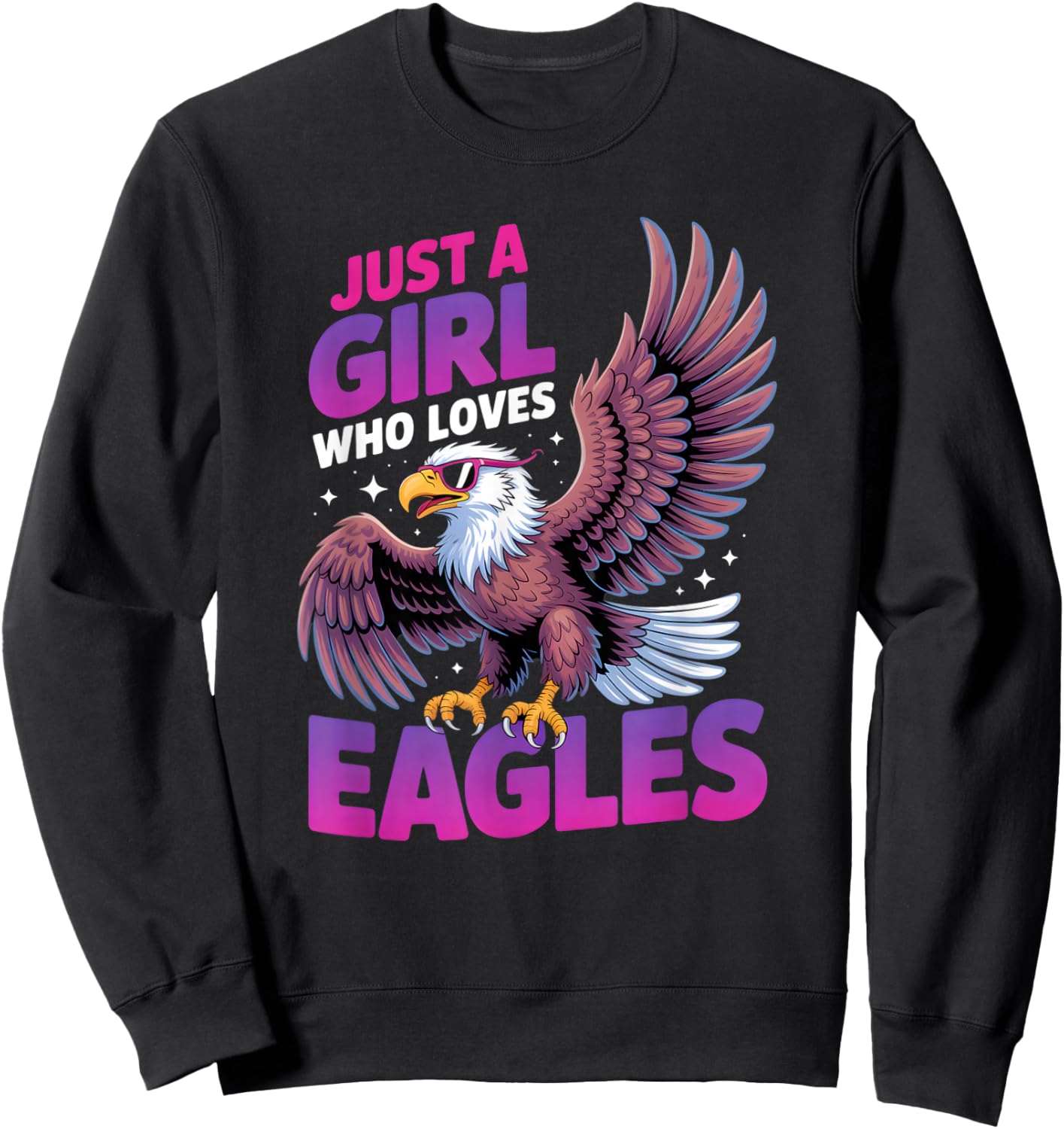 Girls Eagle Sweatshirt - Sweatshirt | Black