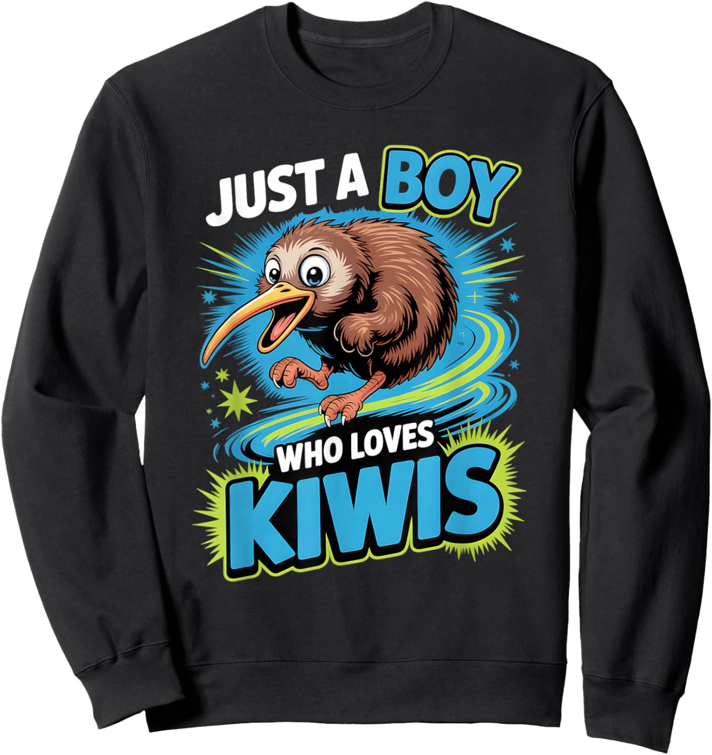 Boys Kiwi Sweatshirt - Sweatshirt | Black