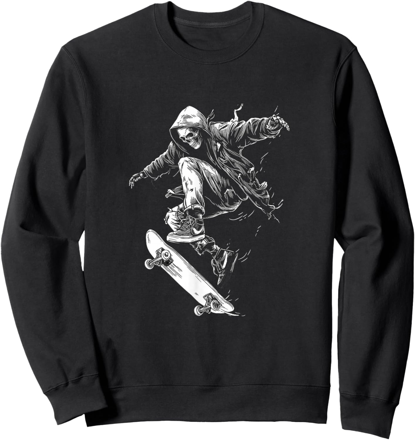 Love Skateboard Women Shirt Skateboard Lovers for Kids Sweatshirt - Sweatshirt | Black