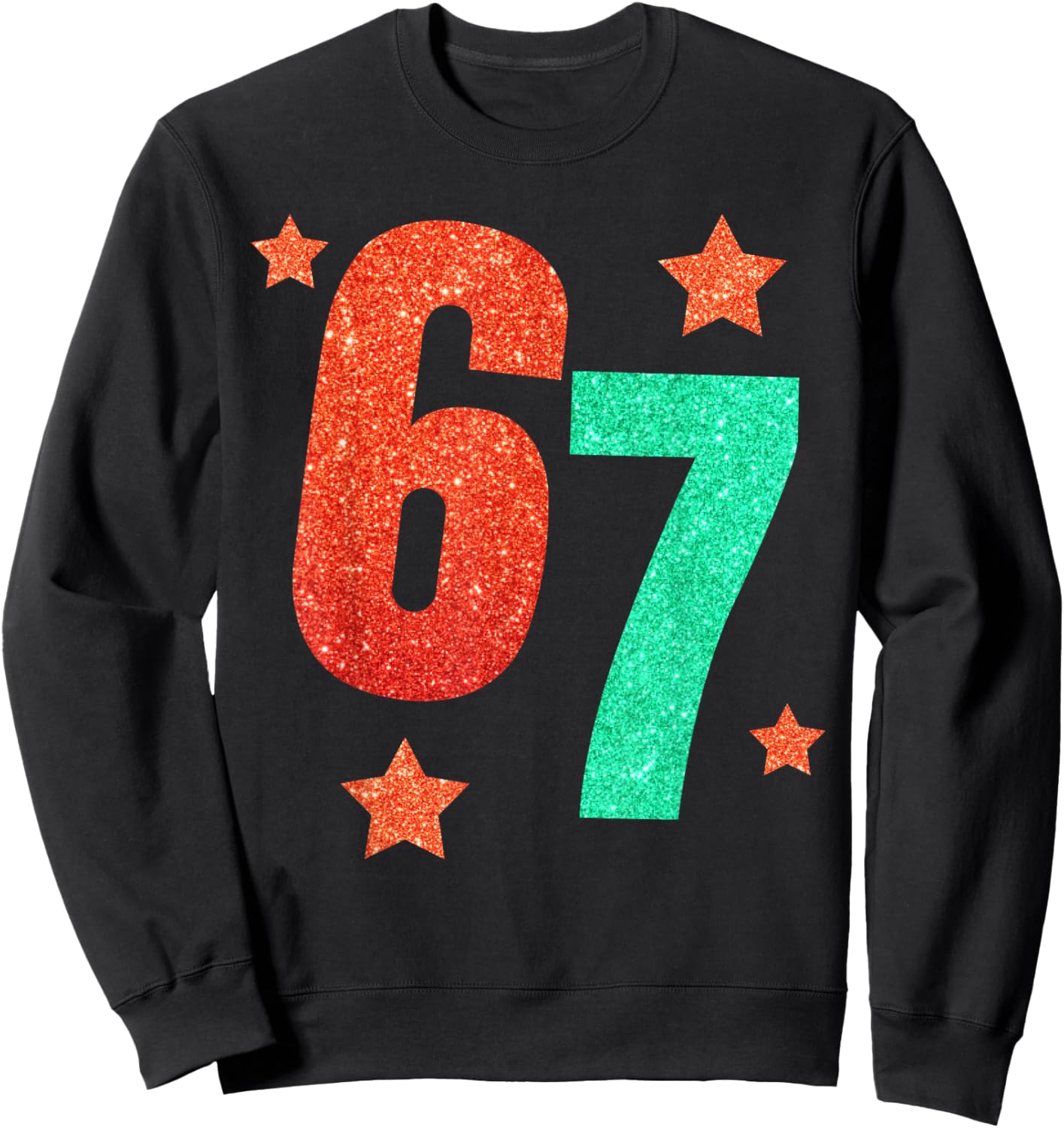 Funny Six Seven 6 7 Meme Trendy Halloween Costume Women Sweatshirt - Sweatshirt | Black