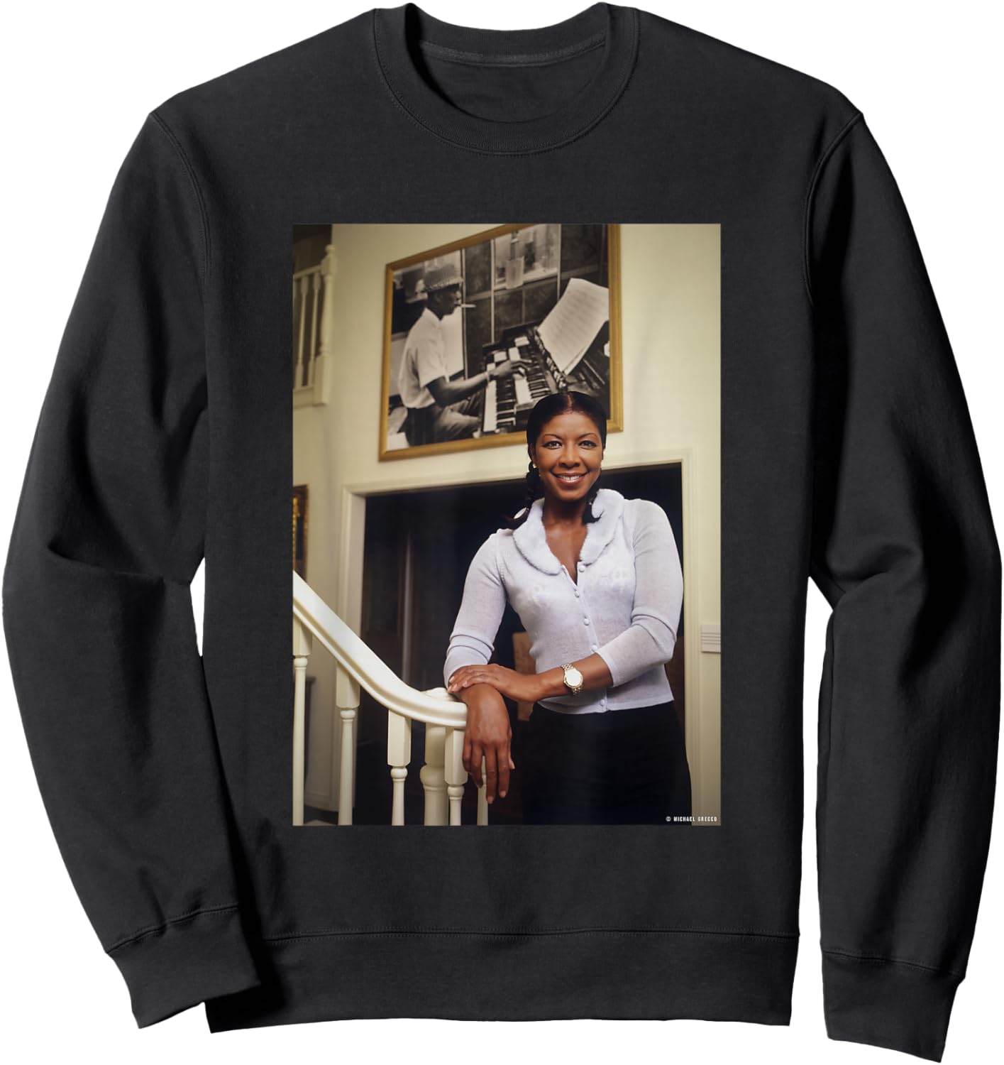 Natalie Cole This Will Be Singer by Michael Grecco Sweatshirt - Sweatshirt | Black
