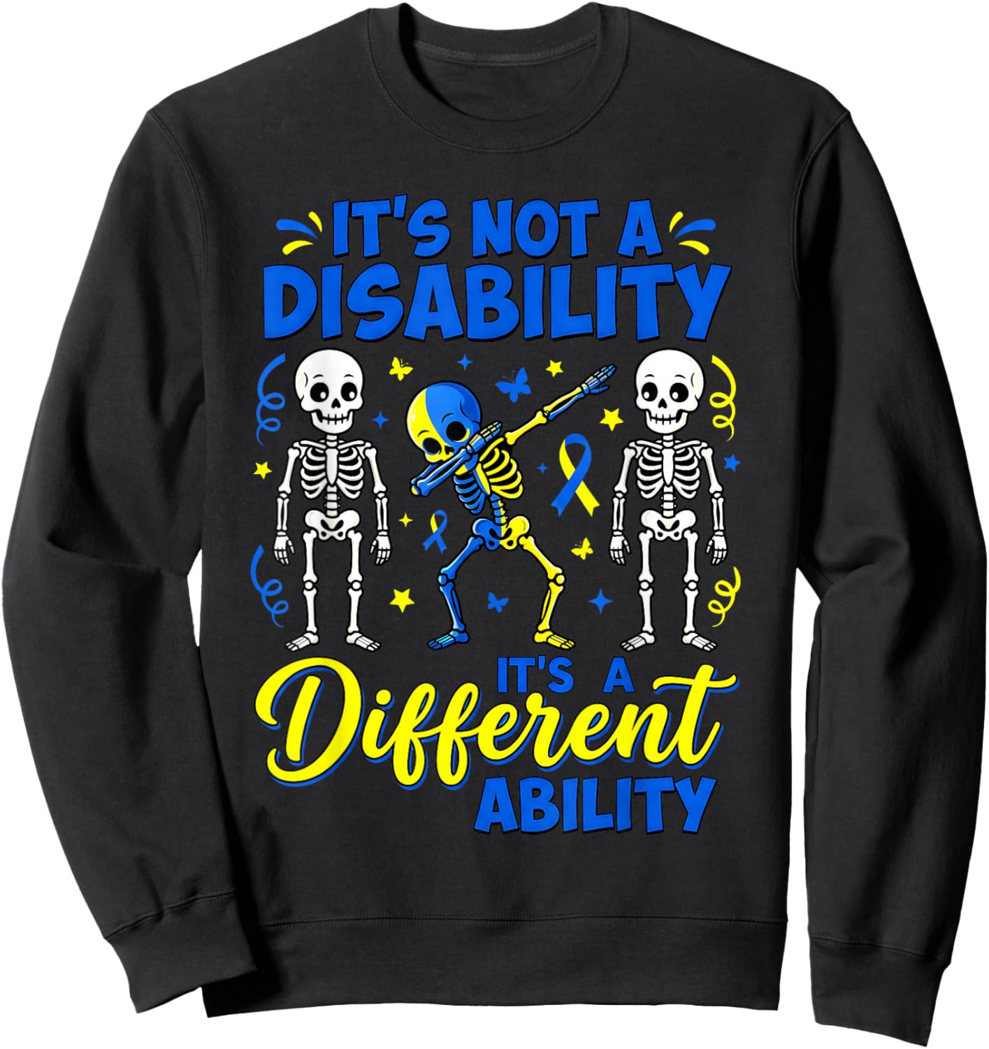 Down Syndrome Awareness Support World Down Syndrome Day Kids Sweatshirt - Sweatshirt | Black