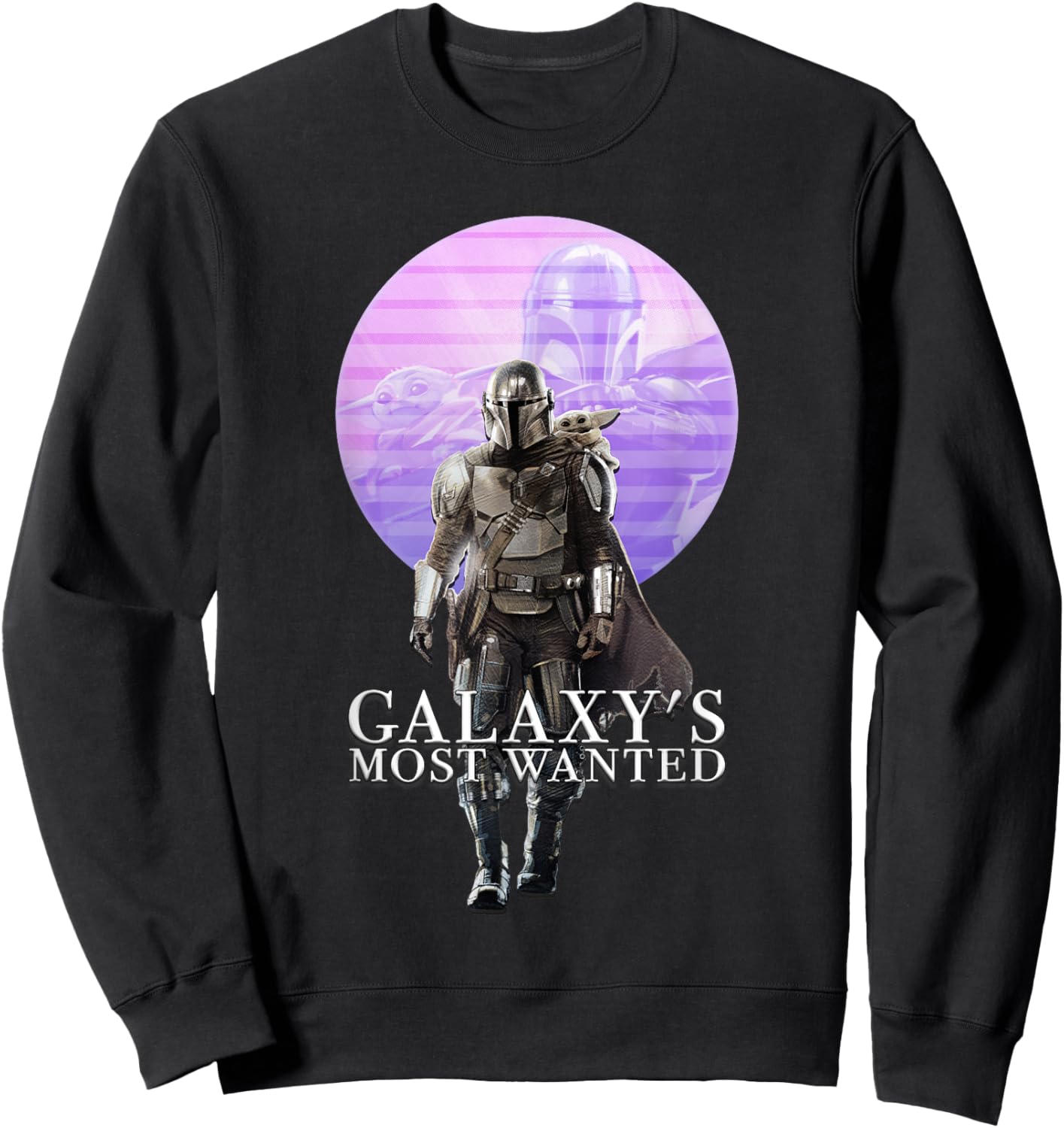 Star Wars The Mandalorian and Grogu Galaxy's Most Wanted Duo Sweatshirt - Sweatshirt | Black