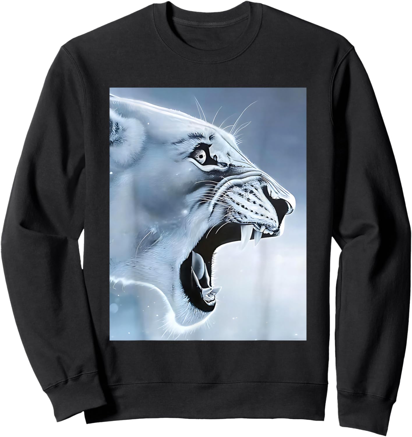 Funny Lion Monkey Meme brainrot Rage Bait Monkey Sweatshirt - Sweatshirt | Black