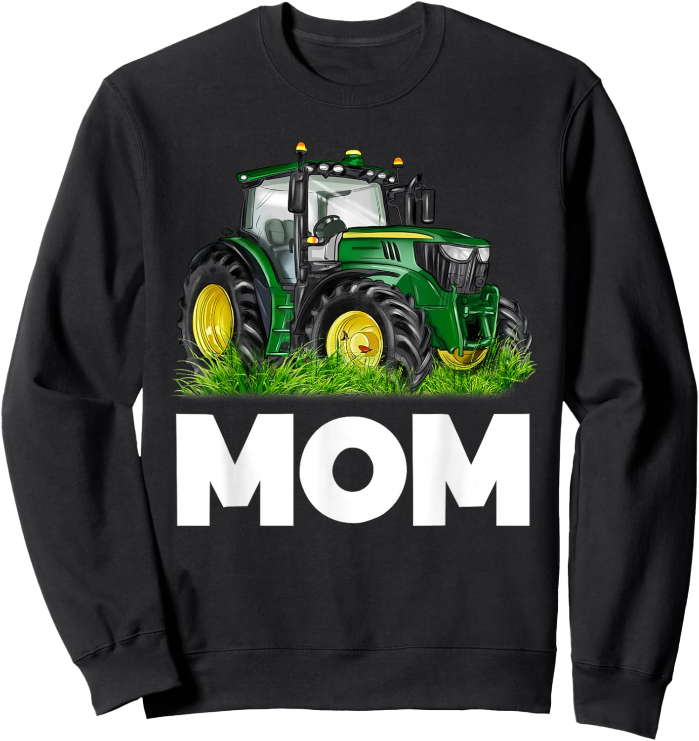 Mom It's My Birthday Tractor Family Group Matching Sweatshirt - Sweatshirt | Black