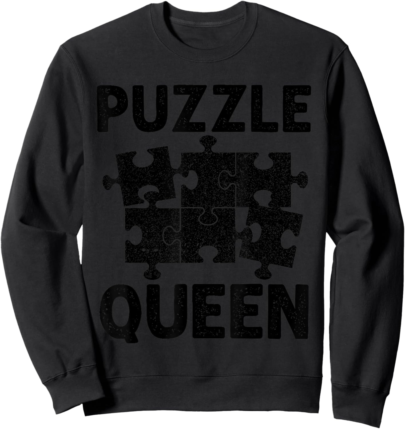 Cool Puzzle Design Girls Jigsaw Lover Puzzle Piece Sweatshirt - Sweatshirt | Black