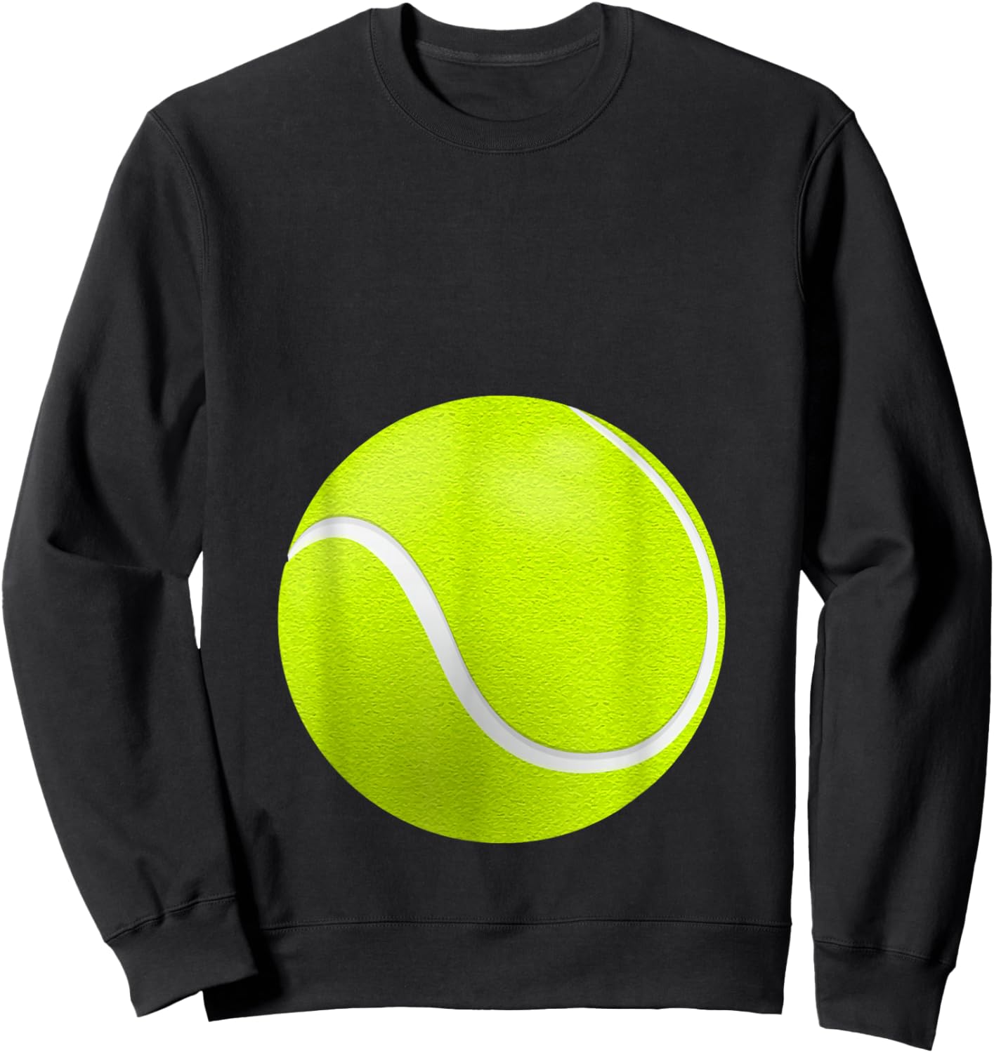 Tennis Ball Baby Bump Pregnancy Sweatshirt - Sweatshirt | Black