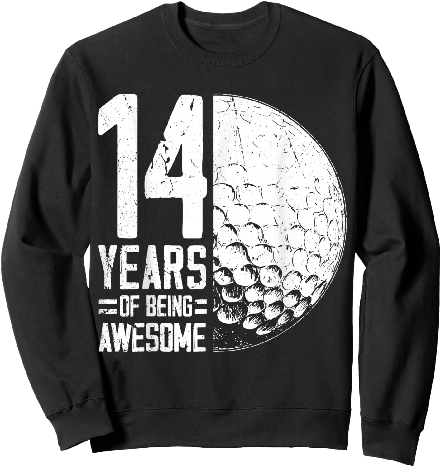14th Birthday Boys Golf Player Golf 14 Years Old Sweatshirt - Sweatshirt | Black