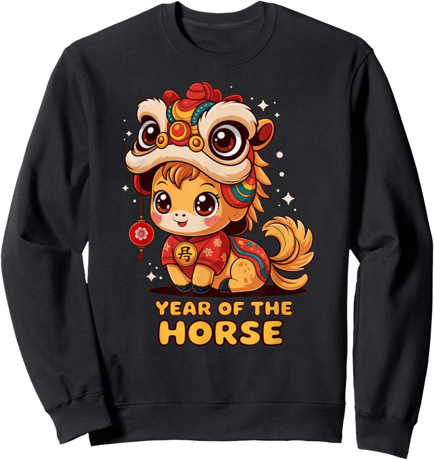 Chinese New Year of The Horse 2026 Lunar New Year Sweatshirt - Sweatshirt | Black