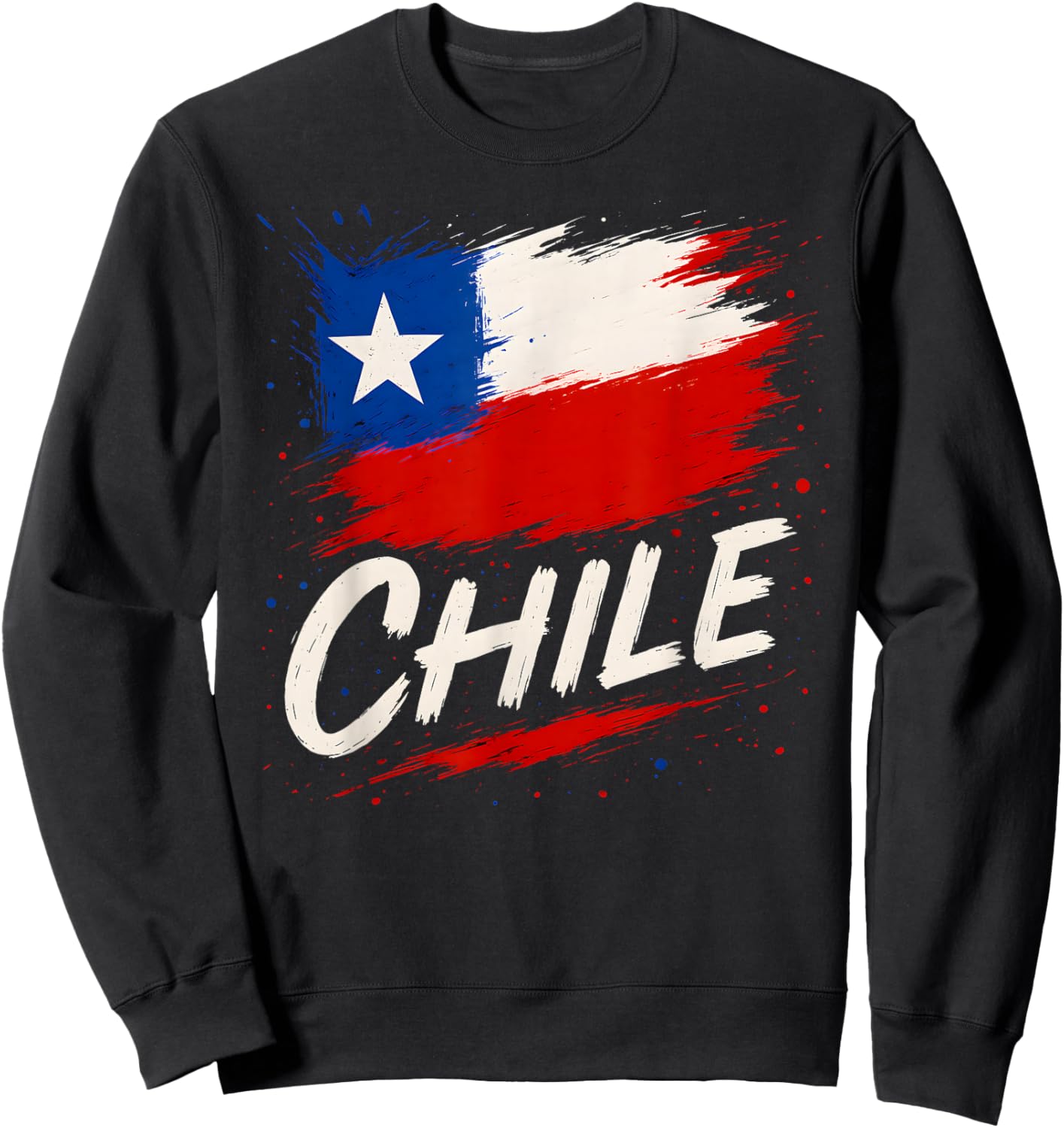 Chile Chilean Flag Sweatshirt - Sweatshirt | Black