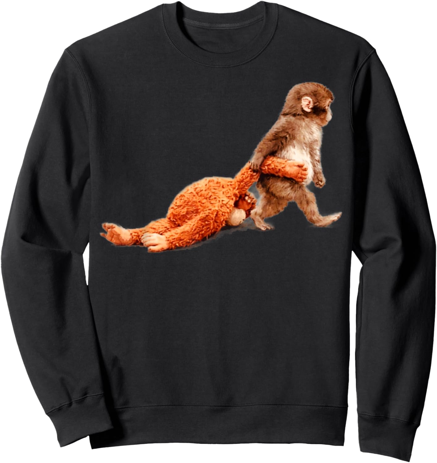 Baby Monkey Punch , Women boy Kids Sweatshirt - Sweatshirt | Black