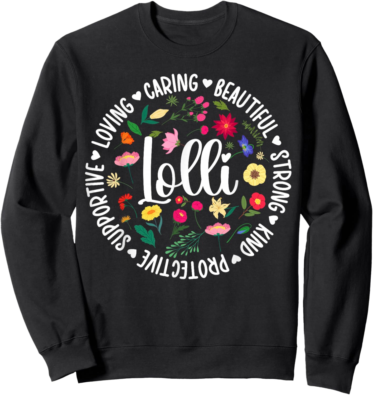 Lolli Appreciation Circle Lolli Grandma Lolli Grandmother Sweatshirt - Sweatshirt | Black