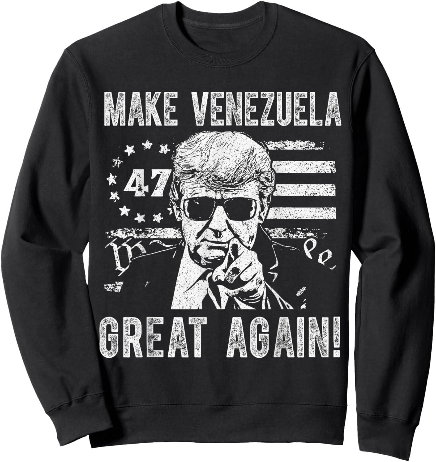 Trump Make Venezuela Great Again Sweatshirt - Sweatshirt | Black