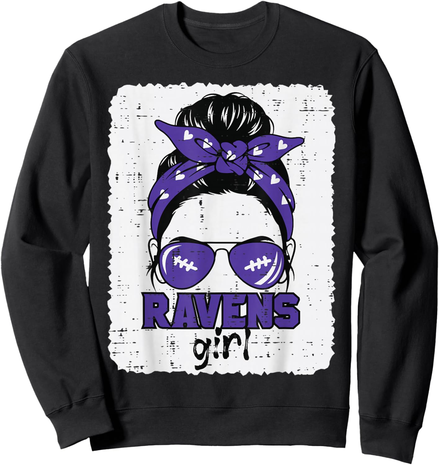 Raven Girl Men Women Kids Boys Girls Youth Teen Sweatshirt - Sweatshirt | Black