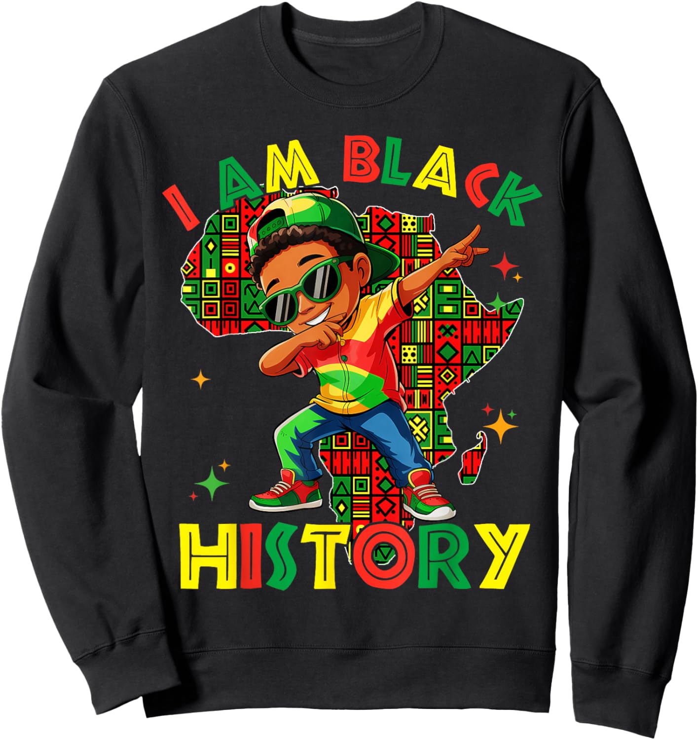 I'm Black History Month Shirt Boys Kids African American Sweatshirt - Sweatshirt | Black