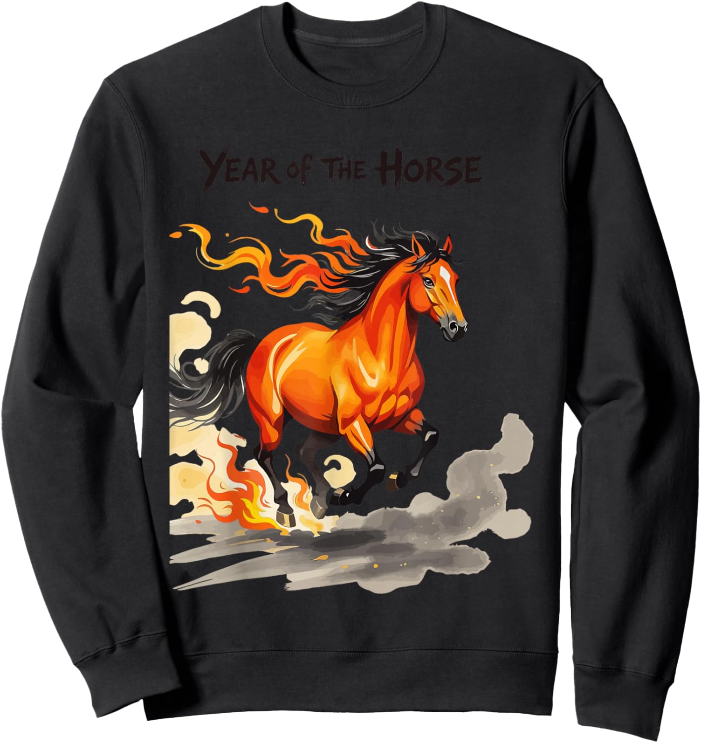 Year of The Horse Sweatshirt - Sweatshirt | Black