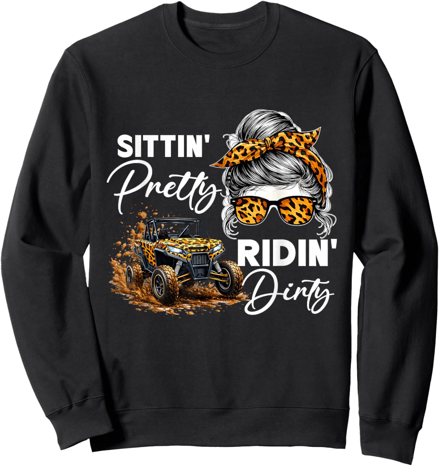 Side B y Side Sweatshirt - Sweatshirt | Black