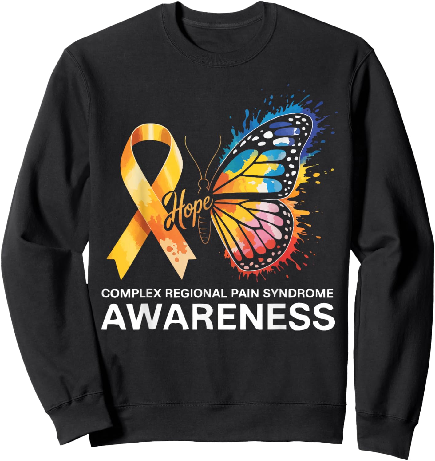 Complex Regional Pain Syndrome CRPS Awareness Sweatshirt - Sweatshirt | Black