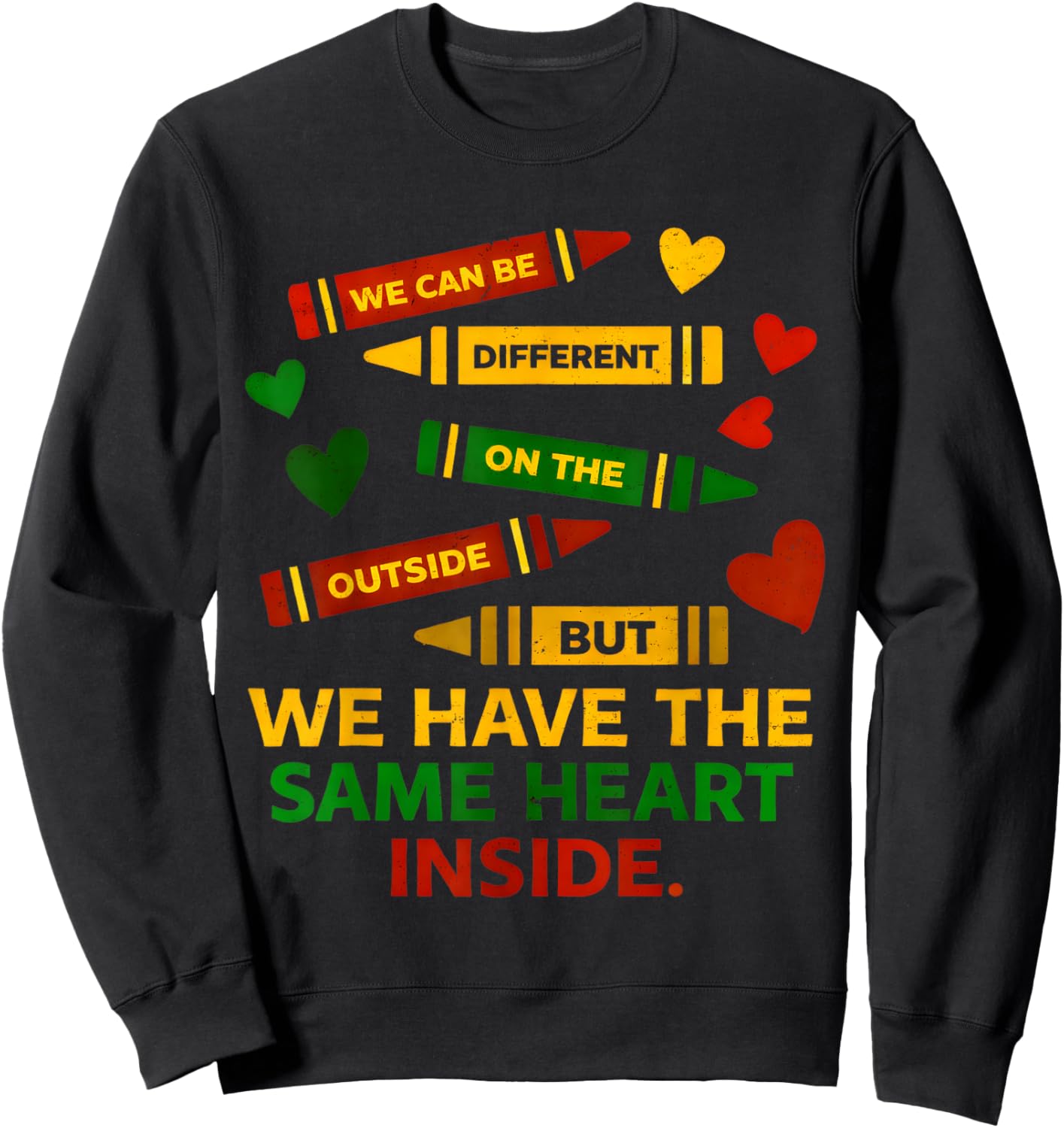Same Heart Black History Month African American Women Kids Sweatshirt - Sweatshirt | Black