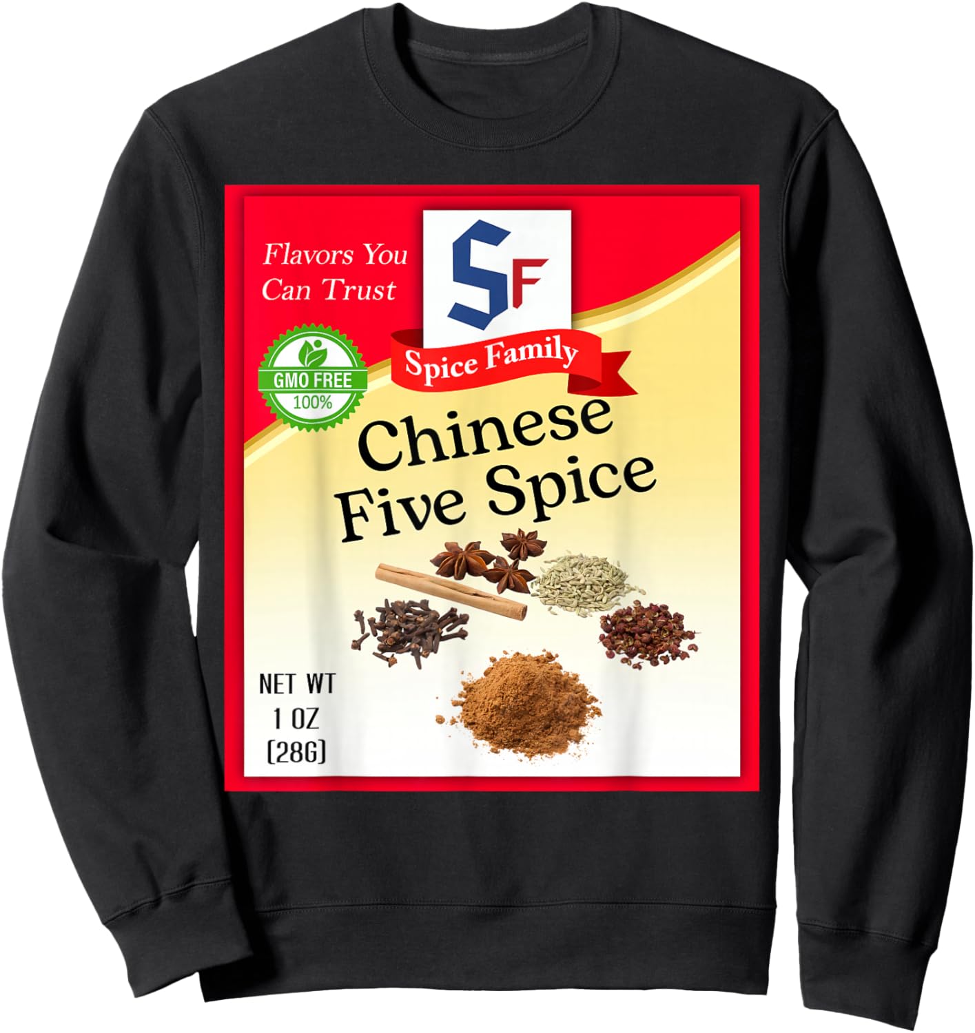 Chinnese Five Spice Group Costume Family Matching Outfit Sweatshirt - Sweatshirt | Black