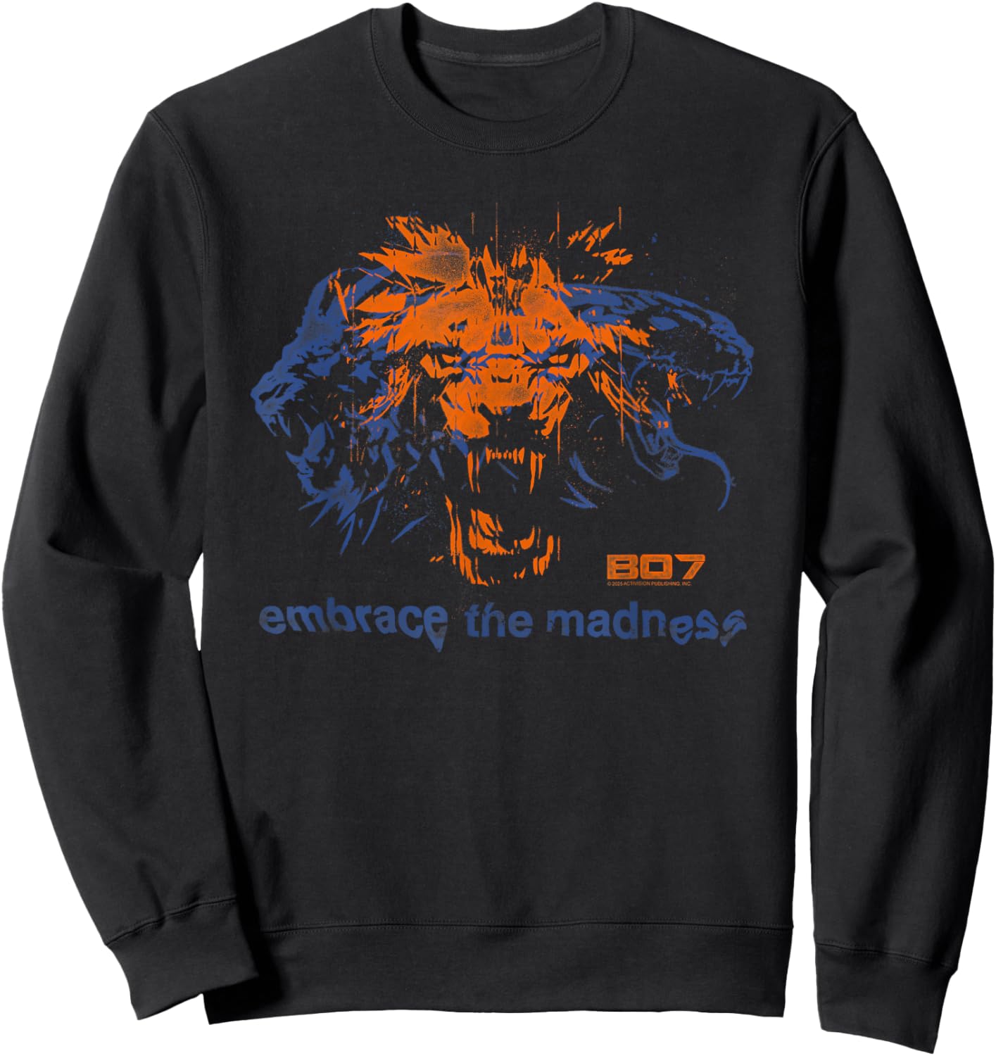 Call of Duty Black Ops 7 Embrace The Madness Video Game Sweatshirt - Sweatshirt | Black