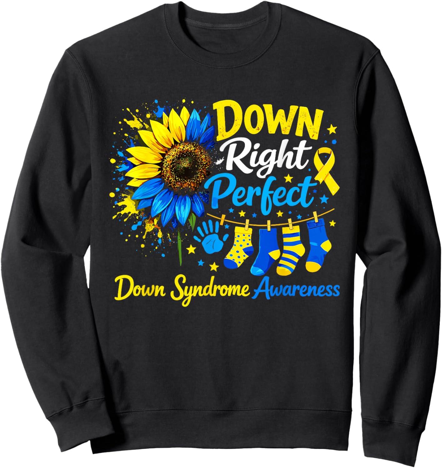 World Down Syndrome Day Awareness Sweatshirt - Sweatshirt | Black